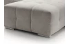 Sedací souprava Genova 1, světle šedá strukturovaná látka, tvar levé U