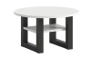 Kulatý konferenční stolek Seattle, bílý/antracit