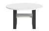 Kulatý konferenční stolek Seattle, bílý/antracit