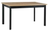 Obdélný jídelní stůl Molena 140x80 cm, dub artisan/černý