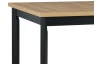 Obdélný jídelní stůl Molena 140x80 cm, dub artisan/černý