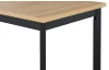 Obdélný jídelní stůl Molena 140x80 cm, dub artisan/černý
