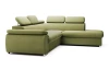 Rohová sedačka Viera, salátově zelená látka, pravý roh