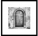 Rámovaný obraz Klenuté dveře 50x50 cm, černobílý