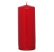 Válcová svíčka červená, 15 cm