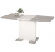 Jídelní stůl Britt 110x69 cm, šedý beton/bílý