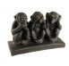 Dekorační soška Tři opice, černá