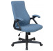 Kancelářská židle Lineus, modrá tkanina