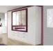 Šatní skříň Burano, 225 cm, bílá/fialová