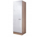 Vysoká kuchyňská skříň Valero GE50, dub sonoma/bílý lesk, šířka 50 cm
