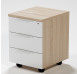 Zásuvkový kontejner na kolečkách Home Office, dub sonoma/bílá