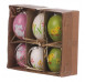 Velikonoční dekorace Kraslice z pravých vajíček, 6 ks, barevná
