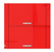 Horní kuchyňská skříňka Rose 60GU, 60 cm, červený lesk