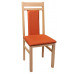 Jídelní židle Michaela, dub/oranžová