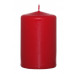 Válcová svíčka červená, 10 cm