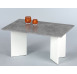 Konferenční stolek Minimal, šedý beton/bílý