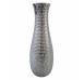 Váza Modern 30 cm, stříbrná, tepaný vzhled
