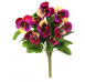 Umělá květina Maceška 30 cm, purpurová