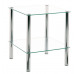 Přístavný stolek Erden, kov/sklo