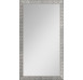 Nástěnné zrcadlo Glamour 40x80 cm, stříbrná struktura