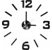 Nalepovací hodiny 50 cm, černé