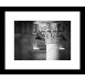 Rámovaný obraz Sloup 30x24 cm, černobílý