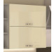 Horní kuchyňská skříňka Karmen 60GU, 60 cm, světle šedá/krémová
