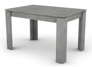 Jídelní stůl Inter 120x80 cm, šedý beton
