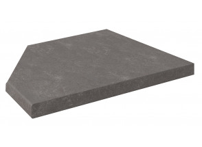 Kuchyňská pracovní deska pro levý regál 30 cm, tmavě šedý kámen