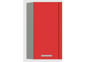 Horní kuchyňská skříňka Rose 30G, 30 cm, červený lesk