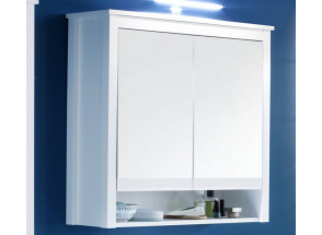 Koupelnová skříňka se zrcadlem Ole, bílá, šířka 81 cm