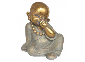 Dekorace socha Buddha dítě nemluvím 45,5 cm