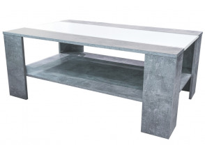 Konferenční stolek Louis, beton/bílá
