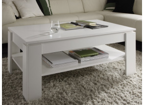 Konferenční stolek Universal, bílý, 110x65 cm
