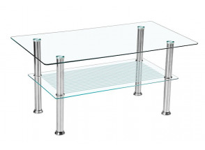 Konferenční stolek Alex, čiré sklo