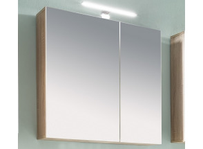 Koupelnová skříňka se zrcadlem Porto, dub sonoma