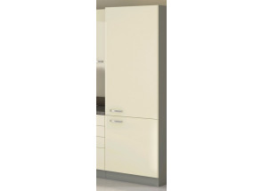 Vysoká kuchyňská skříň Karmen 60DK, 60 cm, šedá/krémová