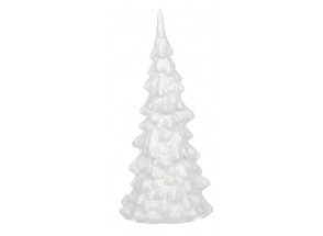 Vánoční dekorace Zimní zasněžený stromeček, 23 cm