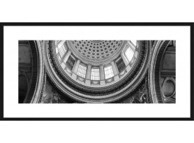 Rámovaný obraz Panthéon de Paris 80x40 cm, černobílý