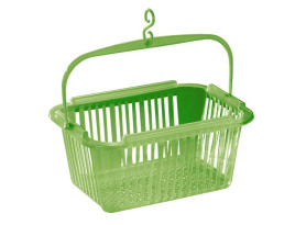 Košík na kolíčky závěsný, zelený