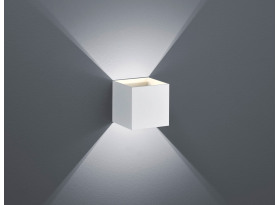 Nástěnné LED osvětlení Louis, bílá krychle