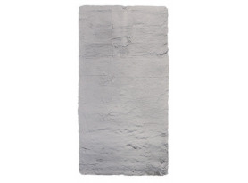 Koberec Laza 80x150 cm, umělá kožešina, stříbrný