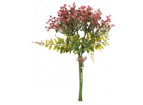 Umělá kytice Bobule 31 cm, růžová
