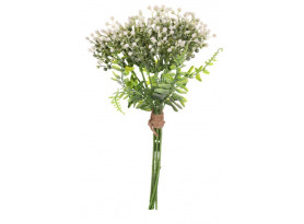 Umělá kytice Bobule 31 cm, bílá