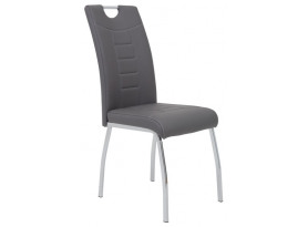 Jídelní židle Andrea, šedá ekokůže