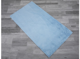 Kožešinový koberec Rabbit 60x110 cm, světle modrý