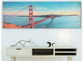 Obraz na plátně Golden Gate Bridge, 150x50 cm