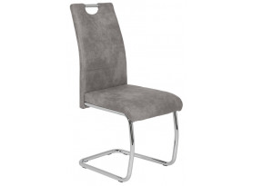 Jídelní židle Flora, šedá vintage látka