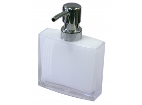 Koupelnový dávkovač mýdla Priamos, bílý akryl