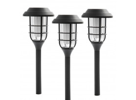 Solární lampy (3 ks) Fano, černá